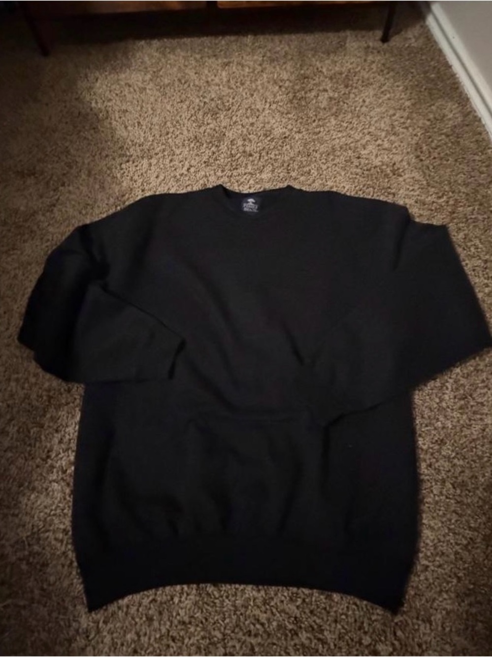 Pebble Beach Men's Black Crewneck Pullover Sweater